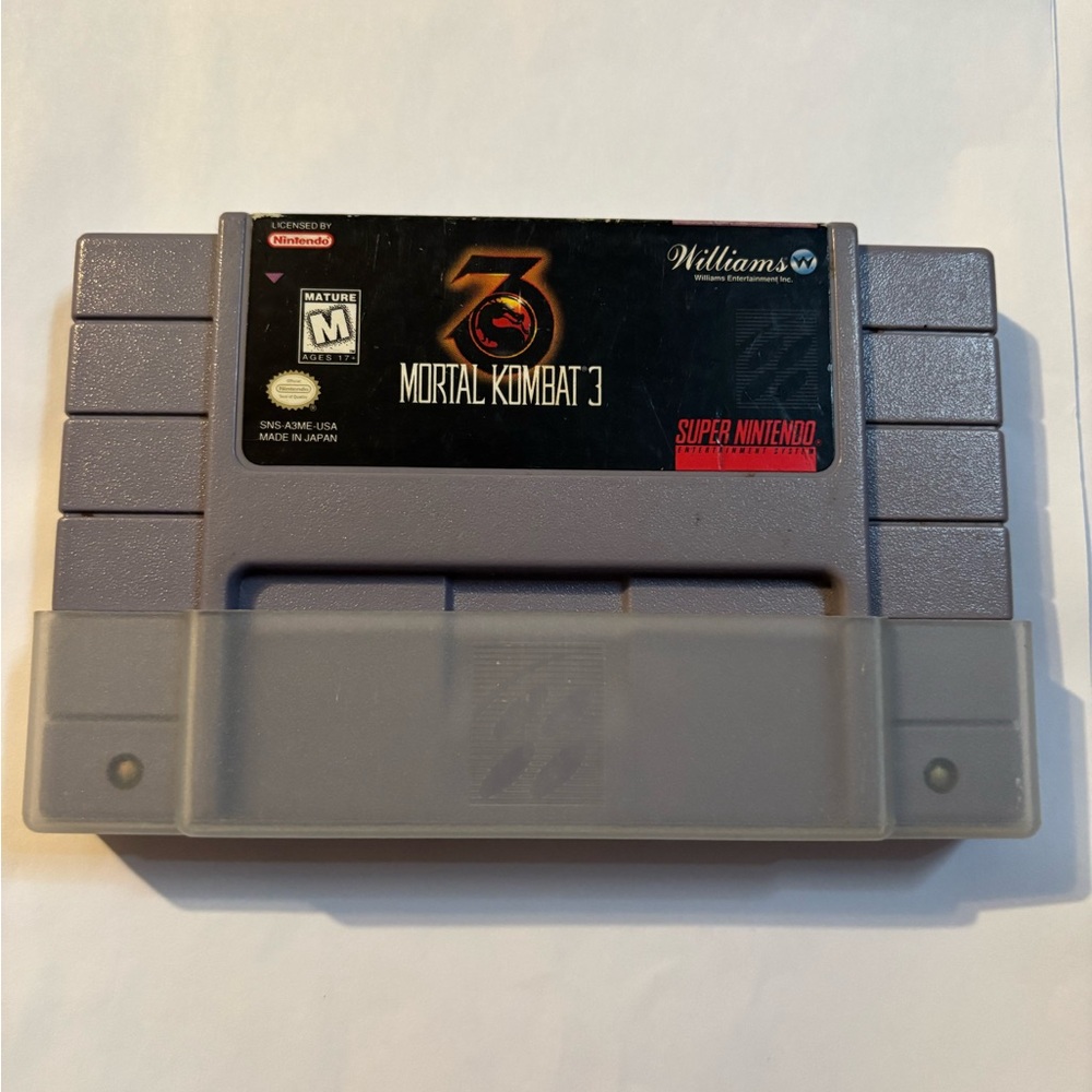 Super Nintendo Mortal Kombat 3 Game Cartridge Tested Working - Picture 7 of 8